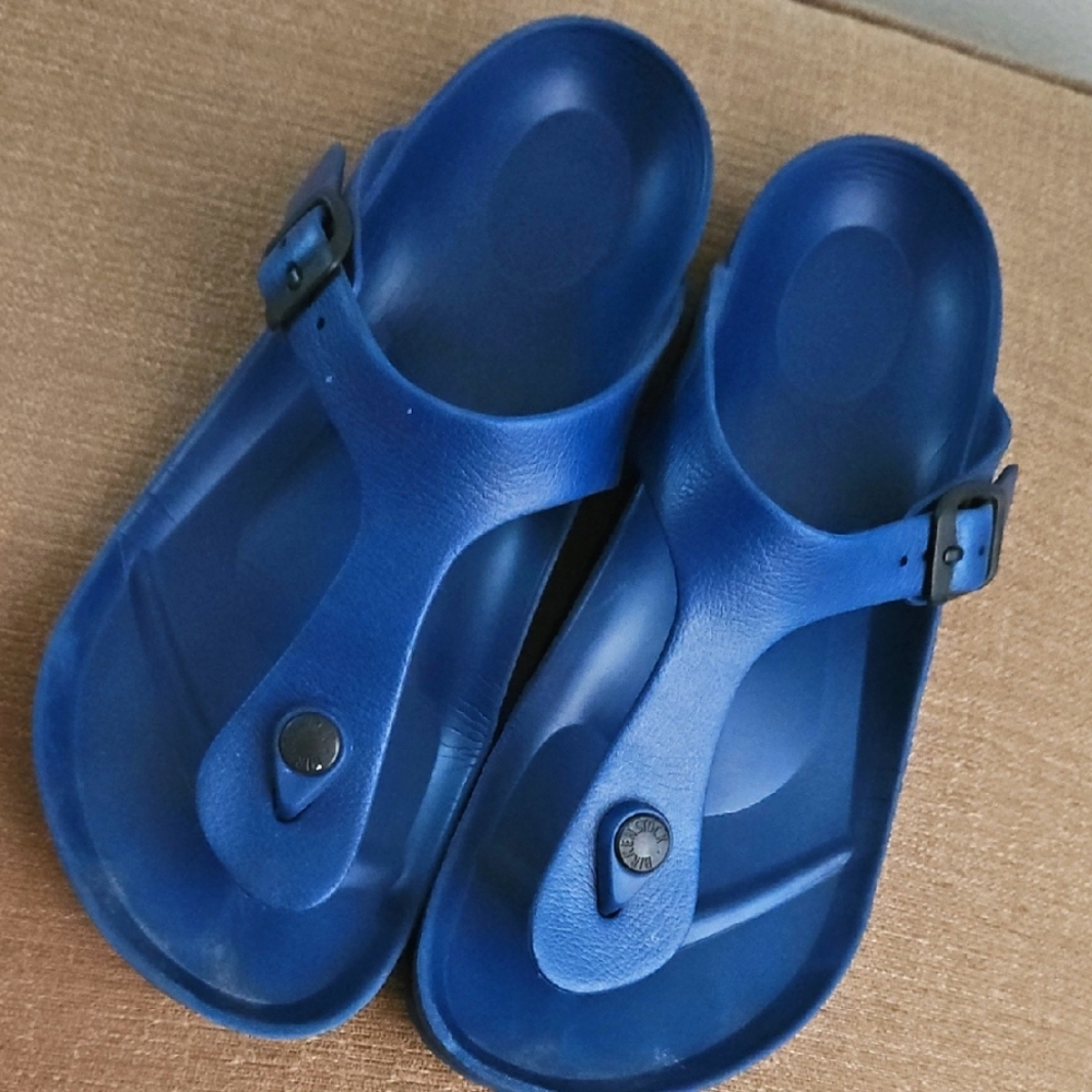 Birkenstock Navy Slide Sandals